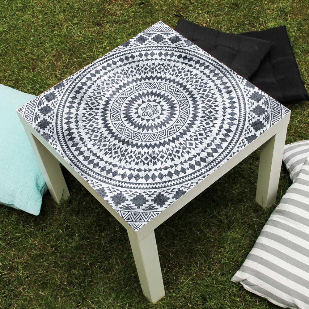 55*55cm mandala tyylistä pvc-pöytätarraa kahvila-baariin itseliimautuva tee-se-työpöytä kunnostustarra vedenpitävä pöytäliinapäällinen sisustus