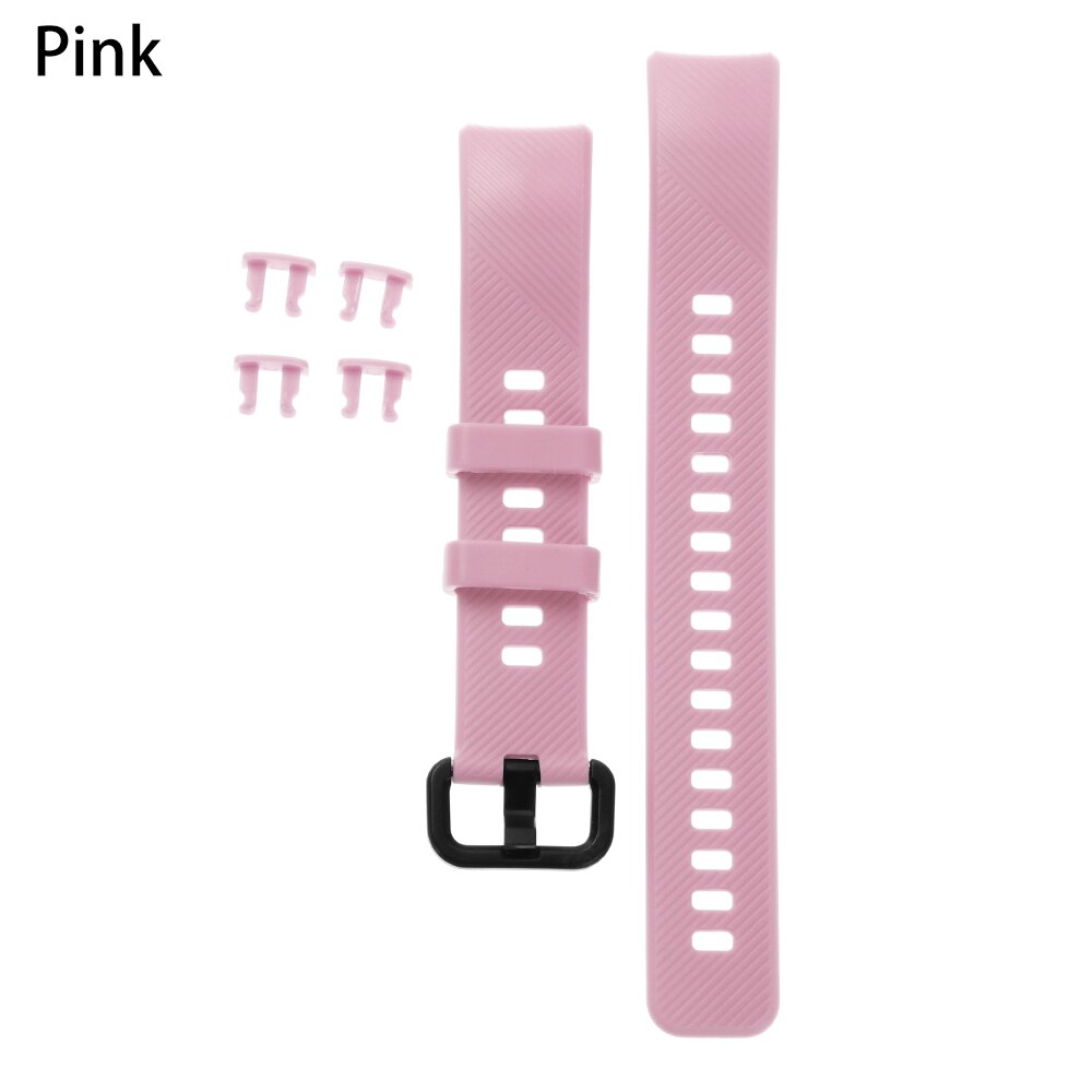 MIIQNUS 1PC Sport Armband ersatz Bunte Klassische Silikon Uhr Band Armband Armband Armband Für Huawei Honor Band 4: pink