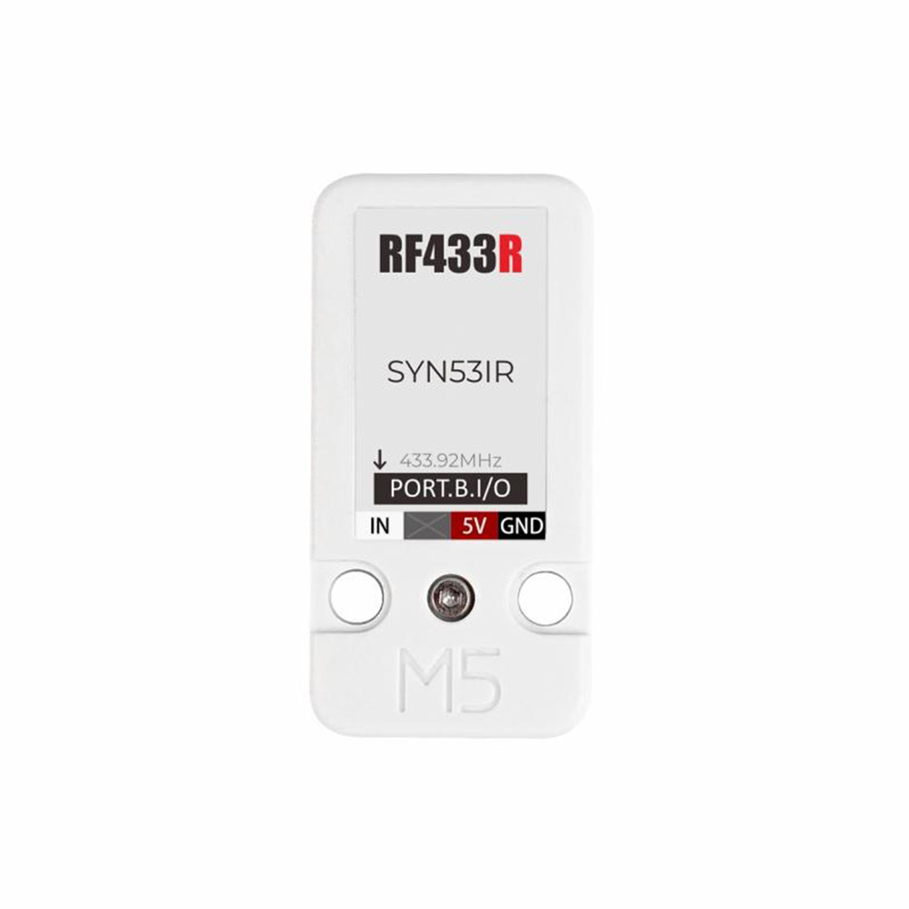 M5 -stak  rf433t/ r trådløs rf-sender og -modtager med arbejdsfrekvens på 433.92 mhz til iot rf-fjernbetjeningsautomatiseringsapplikation