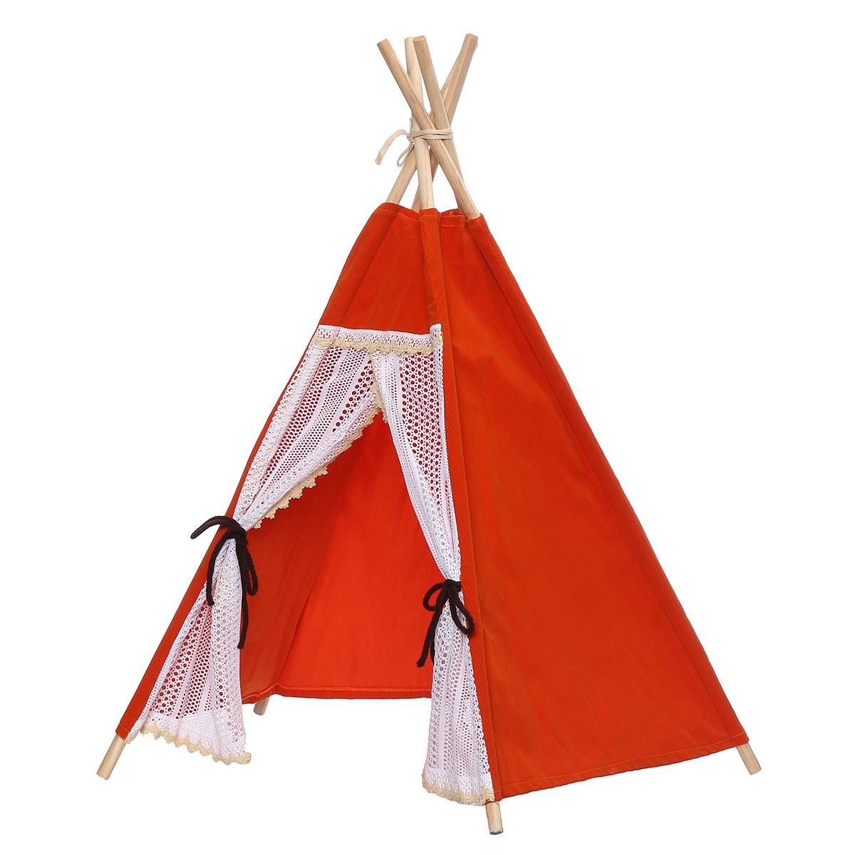 Children's Tent Teepee Playhouse For Kids Portable Infantil House For Children Cabana Kids Tents Decoration Carpet Newborn Photo: 01 Orange