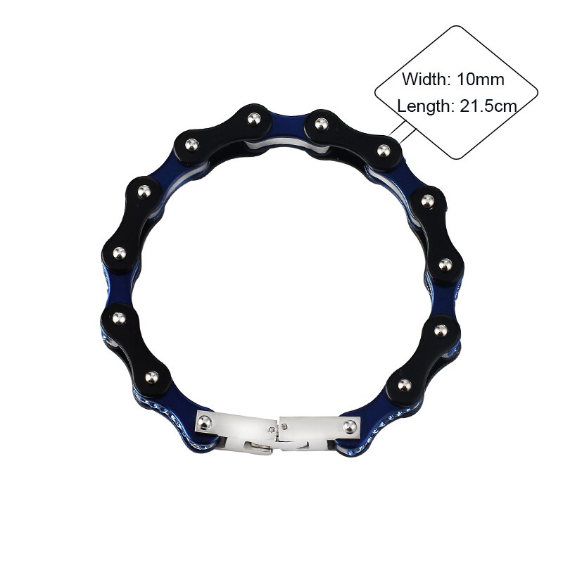 trend Biker Bicycle Motorcycle Chains Bracelet Bangle Punk Titanium Steel Bracelet Men's Bangle Women's Jewelry Bracelet