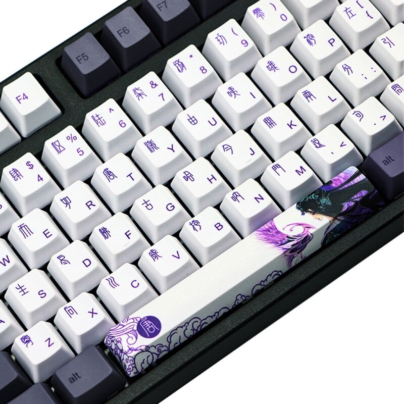 Datang 112-Key PBT Keycaps - Chinese Style OEM Profile Mechanical Keyboard Keycap Set