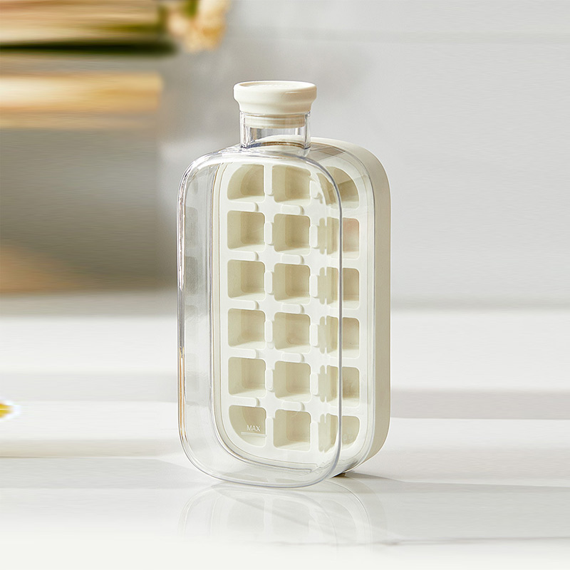 Molde para cubitos de hielo, máquina para hacer hielo con tapa, pajita para hacer hielo de alimentaria, hervidor de hielo de doble uso, patrón de hielo, suministros para Bar de cocina: violet