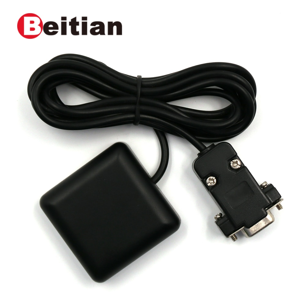 Beitian, RS-232 Niveau DB9 Vrouwelijke Connector Gnss Ontvanger, Dual Gps Glonass Ontvanger, 49.5*49.5*7 Mm, BN-85D