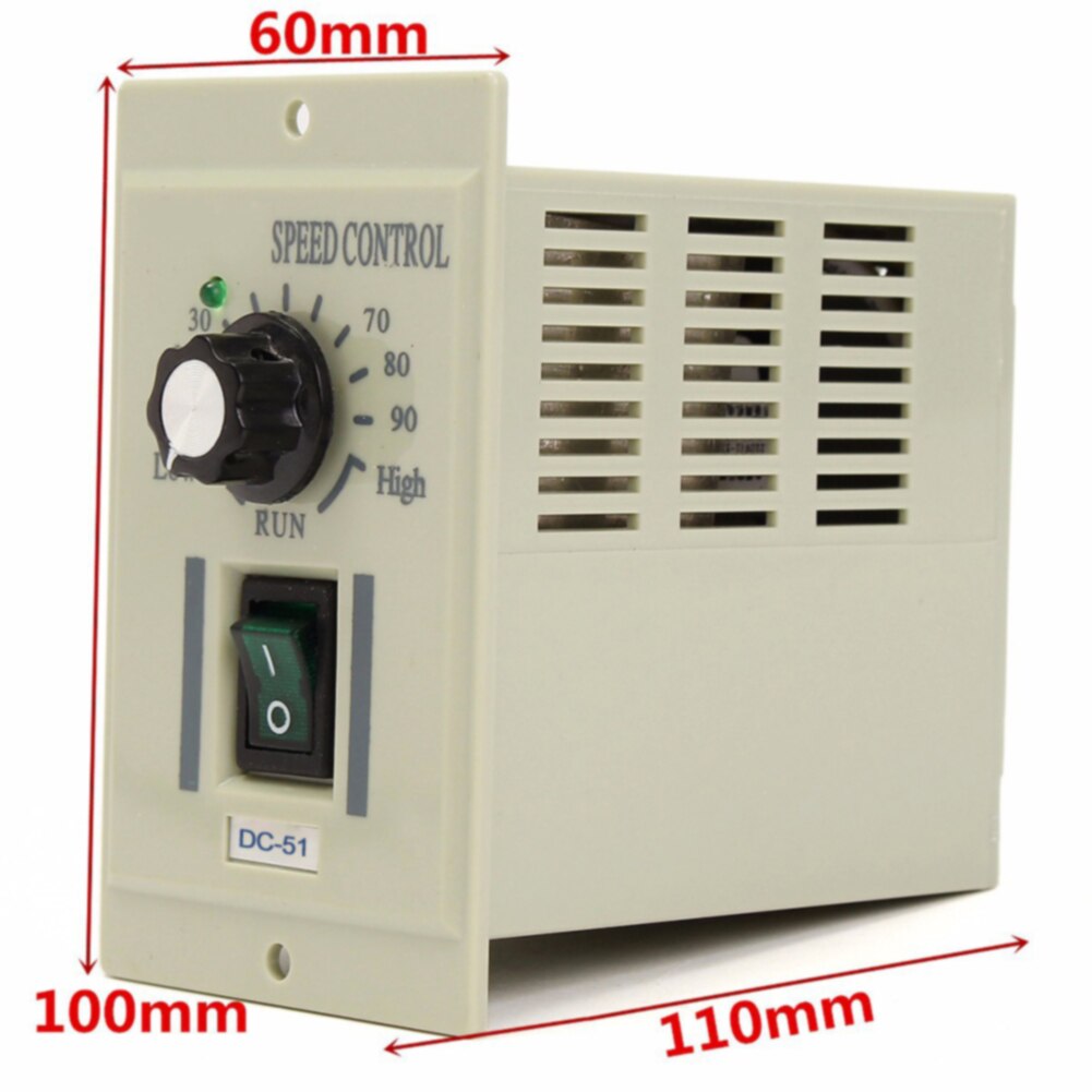 Variable Control 50HZ Replacement Home Motor Speed Controller 220V Electronic Over Current Protection For DC 0-500W
