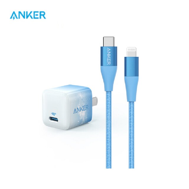 Anker Nano-cargador PIQ 3,0 de 20W, Cable USB C A Lightning [certificado MFi] para iPhone 13/13 Mini/13 Pro/Pro Max/12, iPad: Default Title