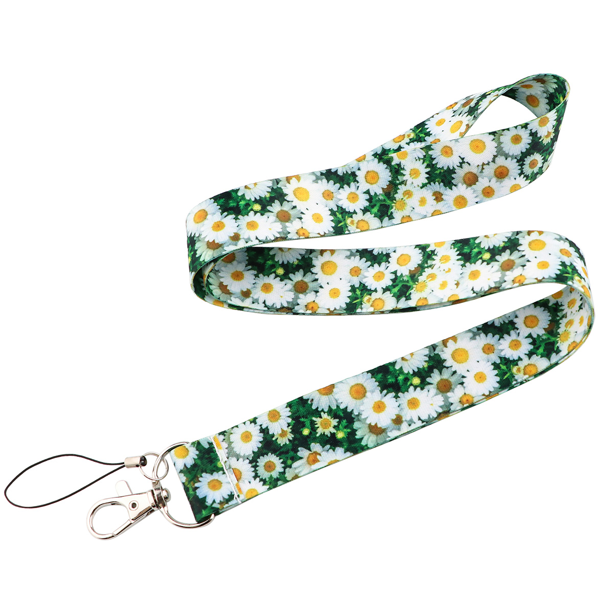 CB1427 Nekkoord Lanyards Opknoping Touw Voor Telefoon Toetsen Leuke Daisy Flower Mobiele Telefoon Sleutelhanger Student Badge Houder Lanyard: 1