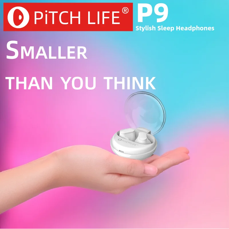 PiTCHLIFE-Auriculares Bluetooth con luz táctil RGB para dormir, cascos universales estéreo de , antisudor, sonido HD, P9