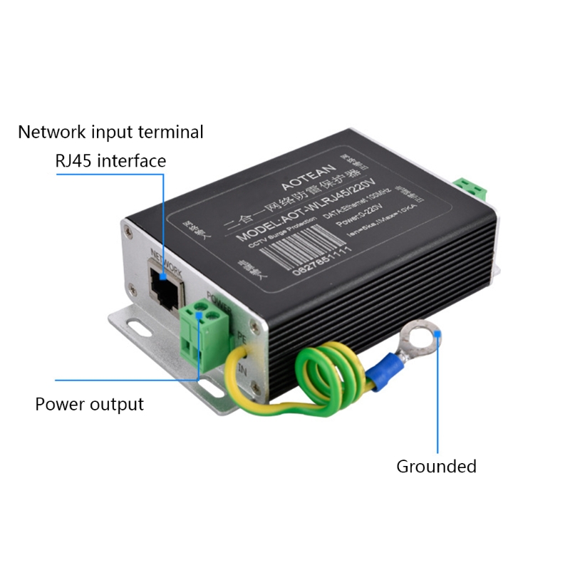 Ethernet Network Power RJ45 Overspanningsbeveiliging-Thunder Arrester Schakelaar Camera Spd