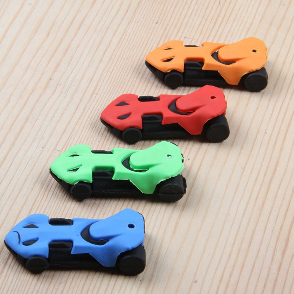 18Pcs Racing Car Erasers Children Detachable Erasers Bag Stuffers (Random Color)