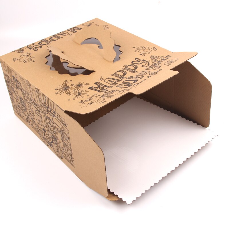 Baked odd baking cake box West point baking 6 inch 8 inch cake box Handmade kraft paper mousse box