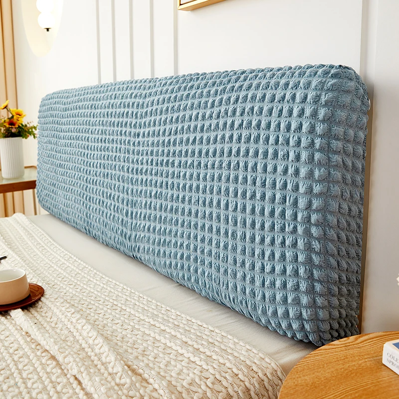 Effen kleur Hoofdeindehoes Tweepersoonsbed Bubble Plaid Elastisch Bedhoofdhoes Stofdichte hoofdsteunhoes voor woondecoratie Seguridadnica Diego Diego Anderson: 150*65 Cm / Rood