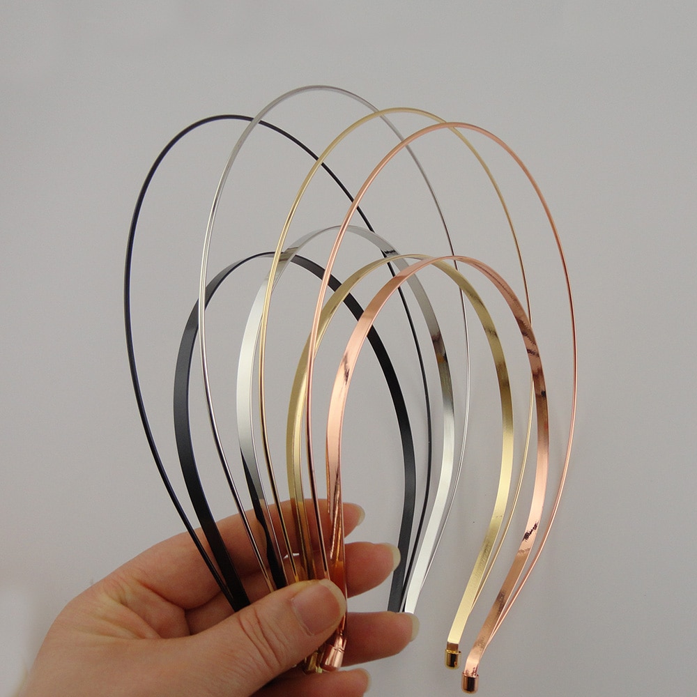 FRCOLOR 4 stuks goudkleurige metalen hoofdband metalen