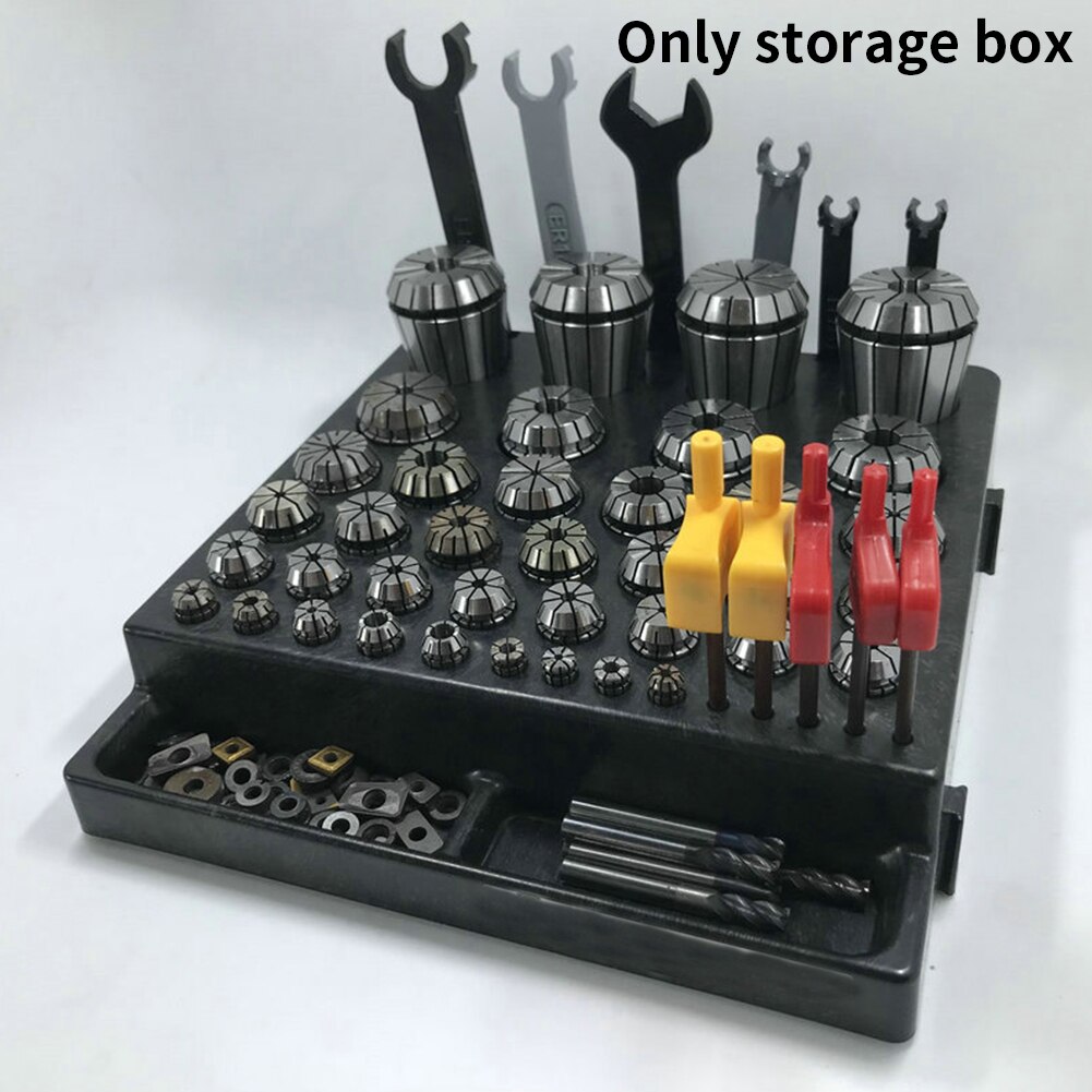 Probe Collet Chuck Cutter Durable Storage Box Milling Organizer For Wrench Parts Inserts Stand Collecting CNC End Lathe Tool