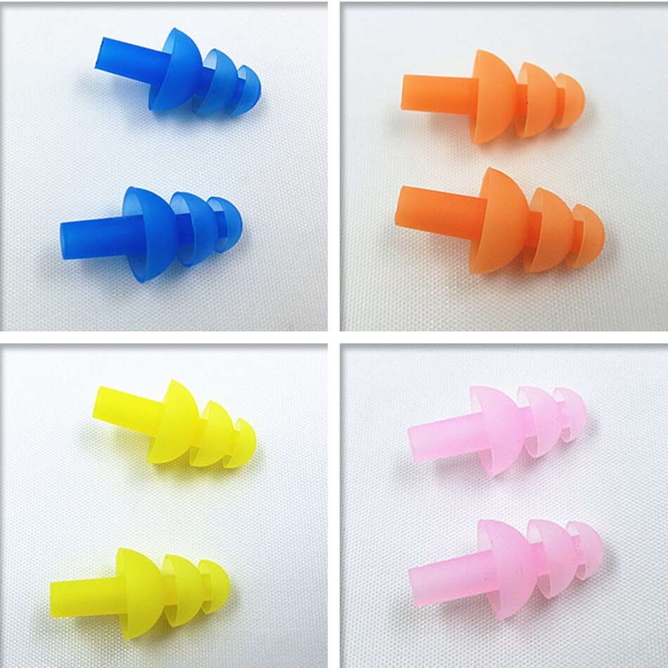 Wasserdicht 6 Paar Schwimmen Silikon Schwimmen Ohrstöpsel für Erwachsene Schwimmer Kinder Tauchen Weiche Anti-Lärm Ohr Stecker Schwimmen Zubehör