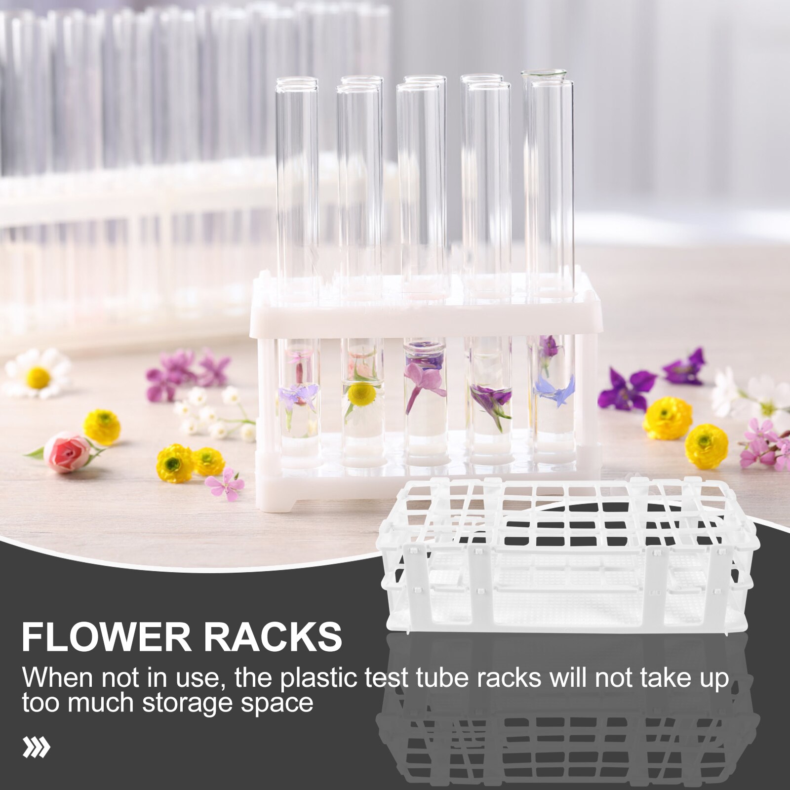 Test Tube Rack Multi-hole Test Tube Storage Rack Test Tube Holder for Labs