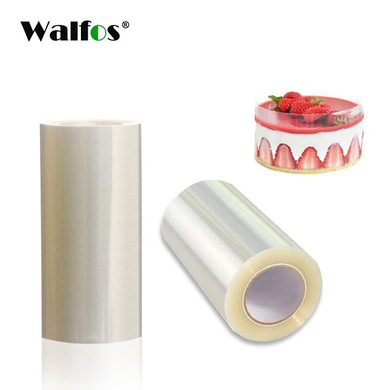 Walfos 10m lange transparante, doorzichtige, plastic, fijne taartrand, wikkelgereedschap voor het bakken van taarten, doe-het-zelf accessoires voor thuis en in de keuken