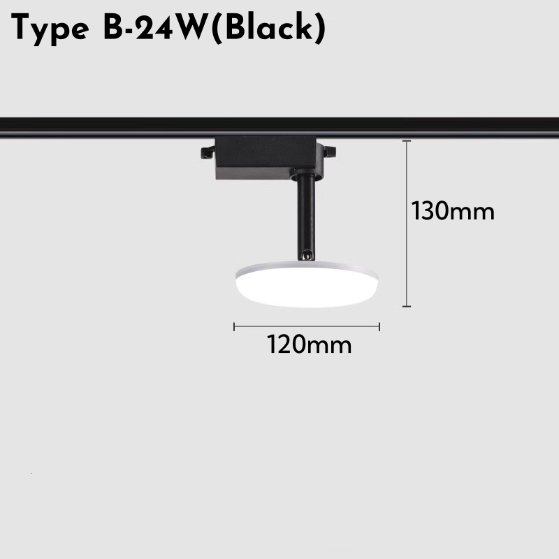 Ultradunne Ronde LED Spoor Licht 24W 36W 50W Draaibare Plafond Rail Lampen Foyer Kledingwinkel kantoor Indoor Vullen Spoor Verlichting: DONKERROOD / Beige