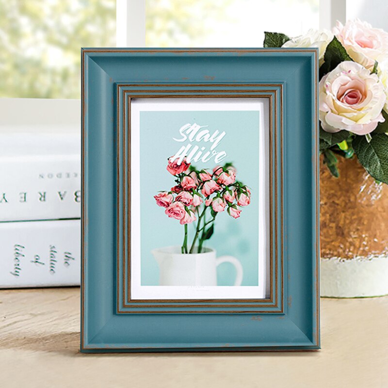 11 farben Amerikanischen Stil retro Foto Rahmen Für Hochzeit DIY Schreibtisch Kunst Dekor Bild Rahmen 5-10 Zoll klassische Foto Rahmen: 10 Zoll / Weiß