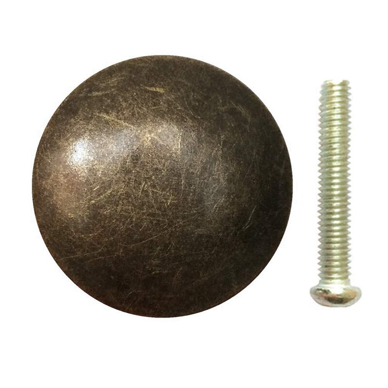 -25 stk årgang dørskuffknapper 30mm antikke kjøkkenskap skaphåndtak, til kommode og skap, gammel bronse