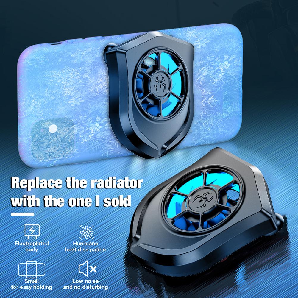 Radiador de teléfono móvil para videojuegos, ventilador enfriador de teléfono Universal, soporte de ventosa, disipador de calor para iPhone, Samsung y Huawei