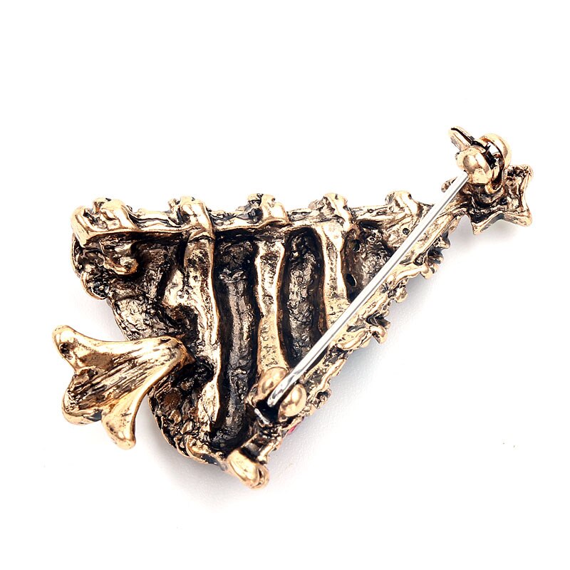 Kristall Weihnachten Baum Brosche Stifte Hochzeit Kragen Clip Schal Schnalle Zubehör Schmuck Broschen Beste Für Frauen