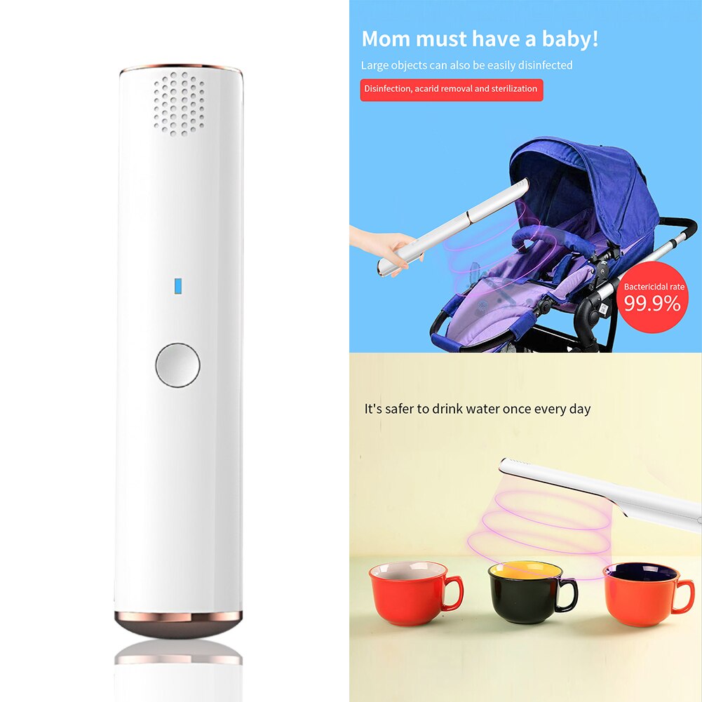 LED Light Travel Indoor Portable Ultraviolet Lamp USB Rechargeable Bathroom Easy Operate Home Office Handheld Small Kitchen