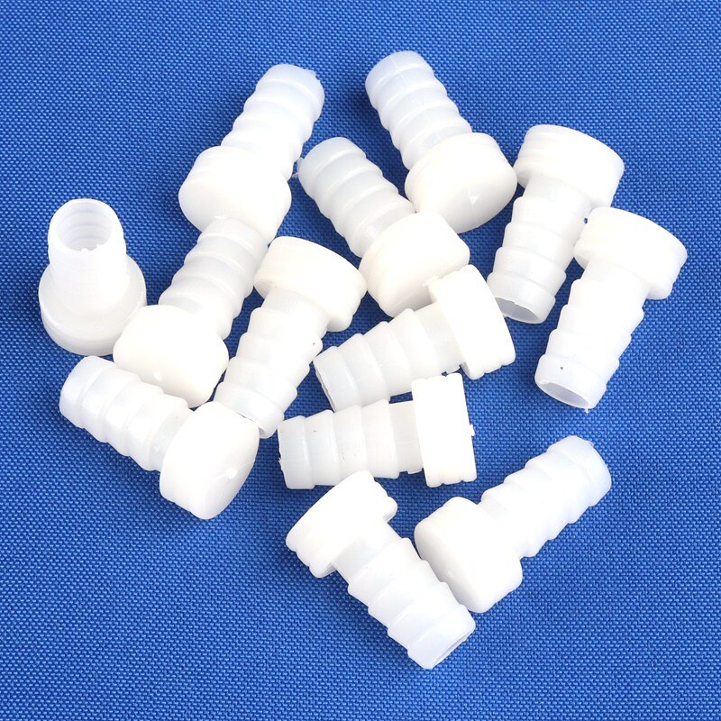 5~100pcs 10mm Aeration Pipe Barbed Connectors Breeding Equipment Aeration Tube Fitting Garden Irrigation Hose End Plug