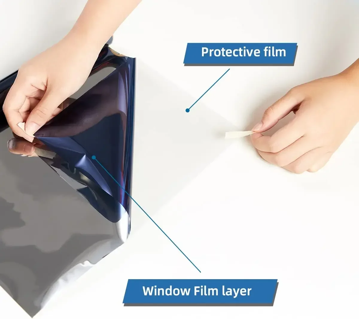 Solfilm til bilruder, sommersol uv-beskyttende film, toningfilm til biler, privatlivsfilm til vinduer, 50 cm x 300cm solfilm