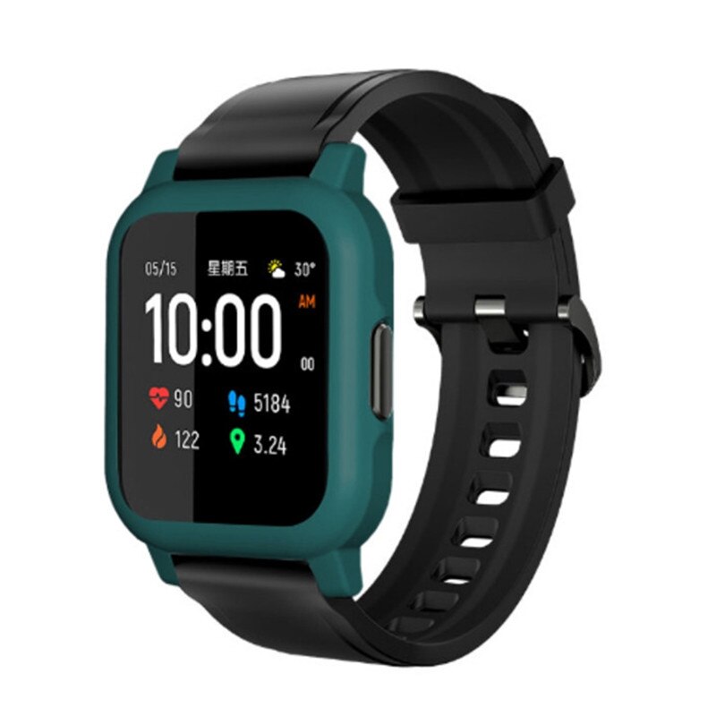 Protector Frame Case Voor Haylou LS02 Smart Horloge Pc Plastic Cover Shell Hard Frame Voor Xiaomi Haylou Ls02 Screen Protector film