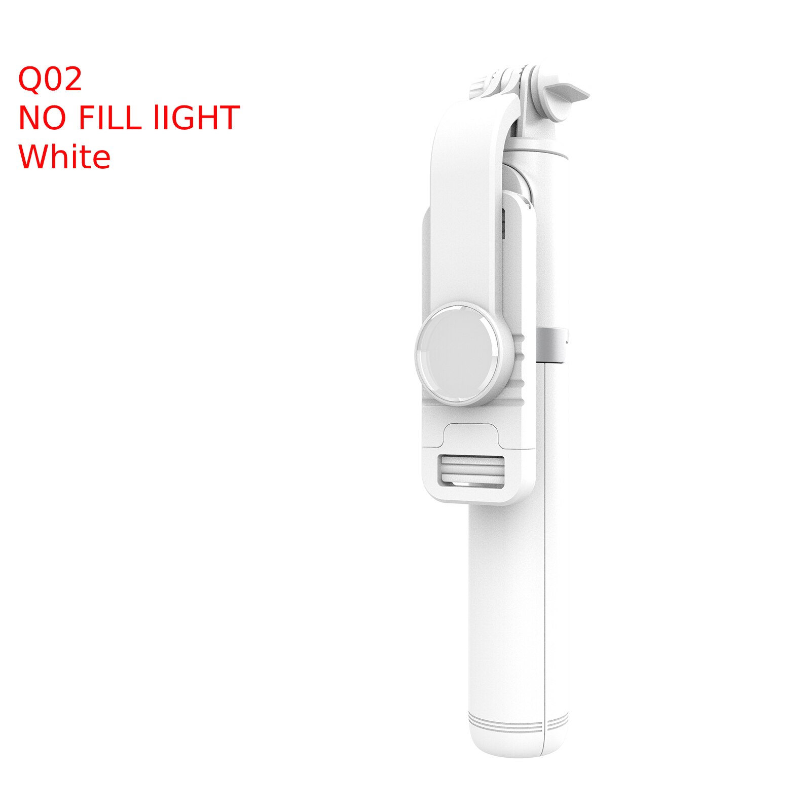 Selfie Stick 3 In 1 Wireless Bluetooth Selfie Stick Foldable Mini Tripod With Fill Light Shutter Remote Control For Ios Android: White