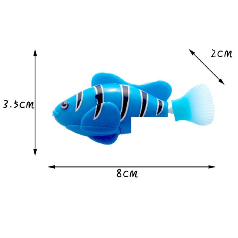 1 stücke kunststoff Aktiviert Spielzeug Roboter Haustier Schwimmen Schlecht Aquarium Ornament Dekor Unglaublich detaillierte nachahmung fische Heißer