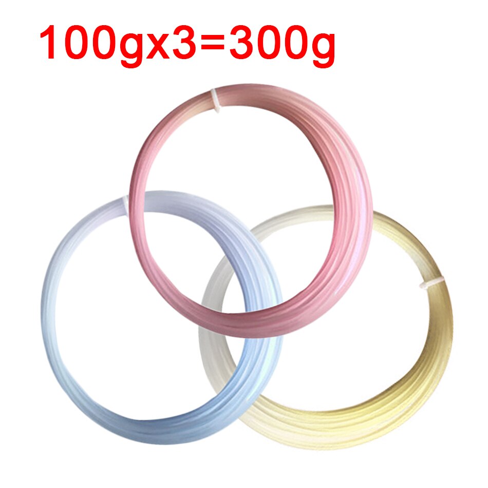 PLA Light Change Color 3D Printer Filament Printing Material Sublimation Plastic White to Pink Yellow Blue PLA for 3D Printer: 100gx 3