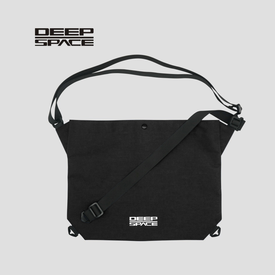 Bicycle Race Feed Bag Cycling Musette for Bike Commuting with Cross Belt: black