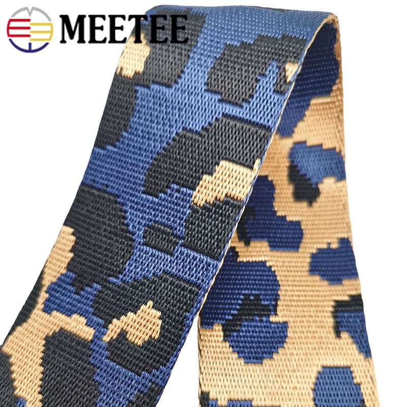 2Meters 50mm 1.5mm Thick Polyester/Nylon Webbings DIY Sewing Jacquard Webbing Strap For Bag Ribbons Clothes Hat Decorative Tapes