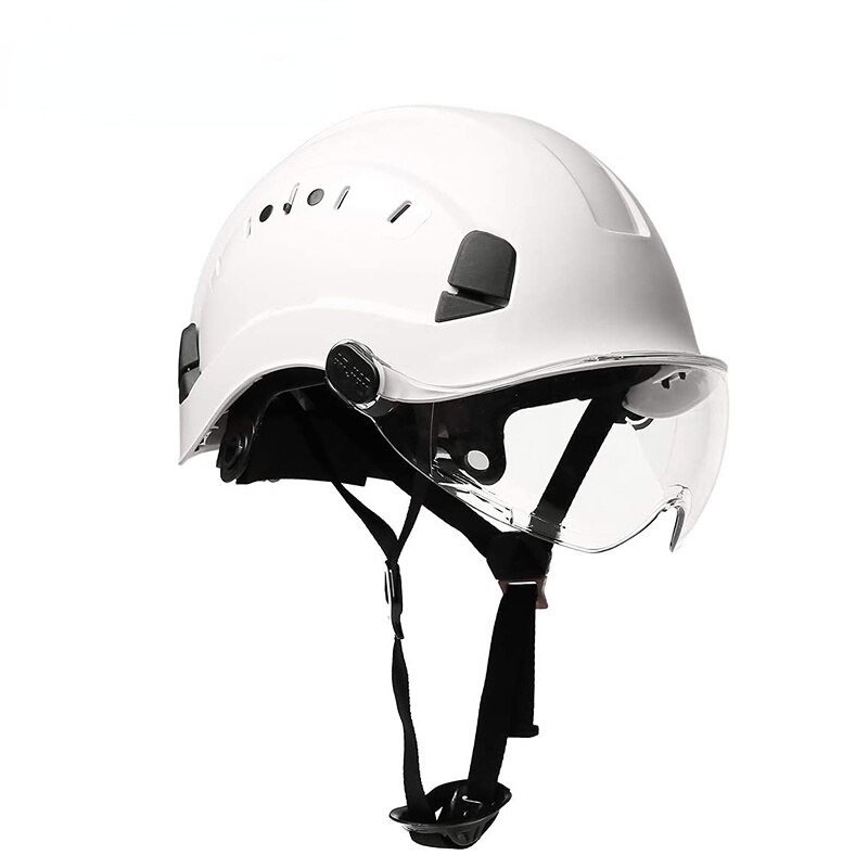 Safety Helmet With Goggles Men&#39;s Construction Hard Hat ABS Protective Helmets Work Cap For Working Climbing Riding