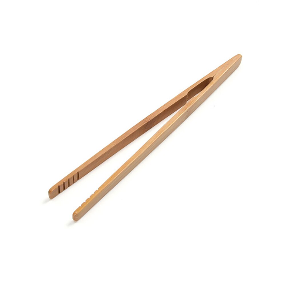 2Pcs Bamboo Toast Tong Wooden Toaster Bagel Bacon Sugar Ice Tea Tongs Bamboo Tea Clip Environmental Protection Straight Clip