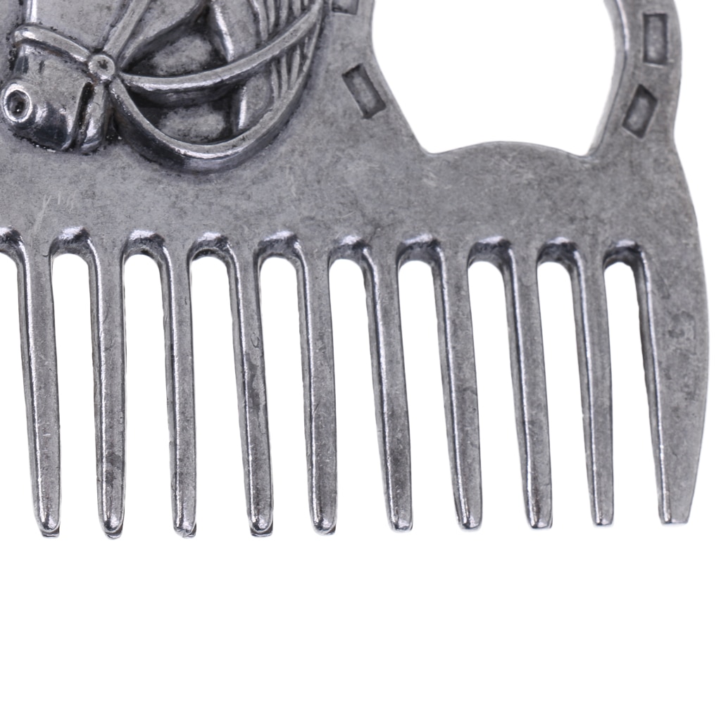 Premium Stainless Steel Pony Horse Grooming Comb Currycomb Equestrian Tools