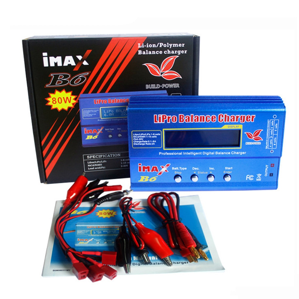 Imax B6 80W 6A Batterij Lader Lipo Nimh Li-Ion Ni-Cd Digitale Rc Imax B6 Lipro Balans Lader ontlader