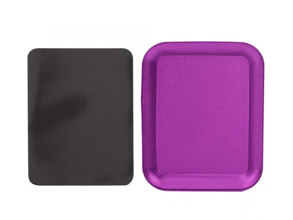 Aluminum Alloy Magnetic Tray Storage Box Container Ring Electronic Parts Screw Beads Organizer Case: Purple