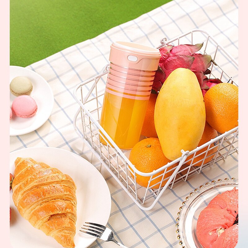 Draagbare Blender Mini Persoonlijke Blender Kleine Smoothie Blender Usb Fruit Juicer Cup, Roze