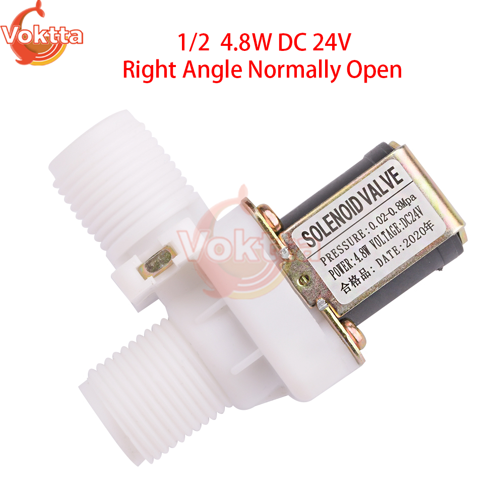 1/2 Solenoid Valve DC 12V 24V AC 110V 220V Water Control Valve Controller Switch Normally Closed Solenoid Valve Switch: Red