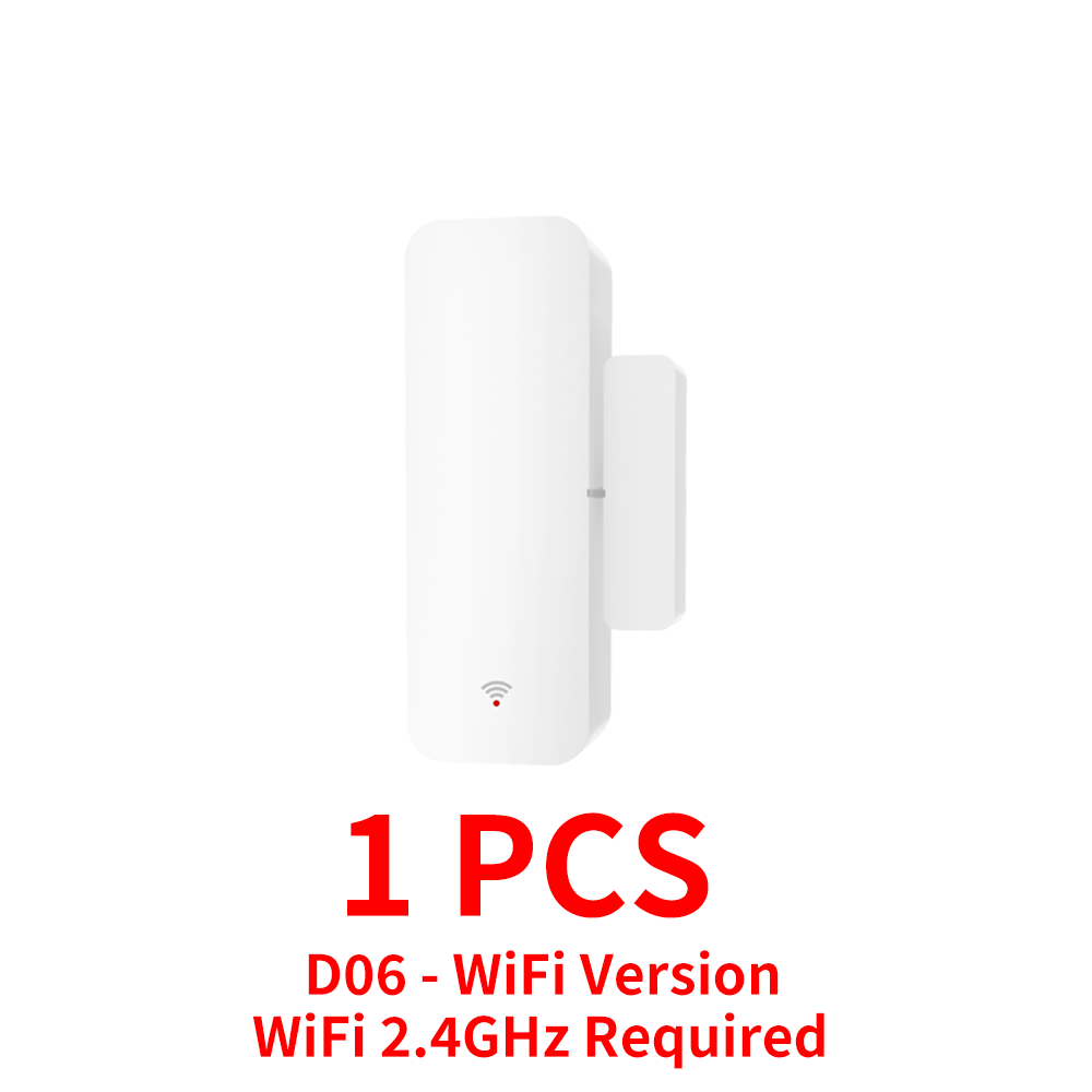 Tuya WiFi Zigbee Window Door Sensor Smart Home Door Open/Closed Detectors Window Sensor SmartLife Works With Google Home Alexa: WHITE