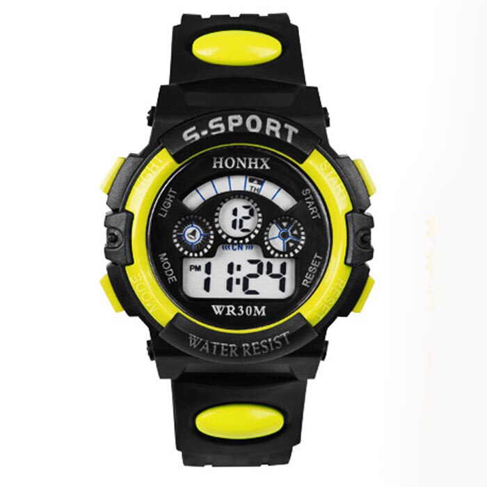 Kinderen Led Digitale Waterdicht Horloge Jongens Meisjes Sport Horloges Siliconen Rubber Horloge Kids Casual Horloge Cadeau # Cl: L