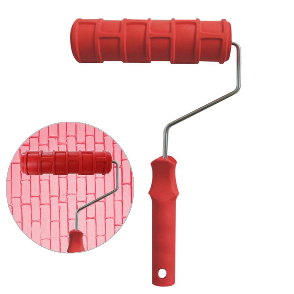 7 zoll Korn aufbringen Griff Farbe Gummi Walze Heimat-Sekretariat-Einkaufen Zauberstab Malen Werkzeug DIY Geprägte Farbroller Wohnkultur zubehör: D