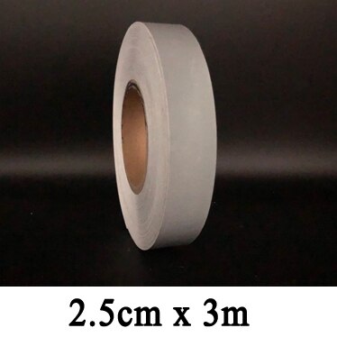 Reflective Tape Highly Visible Band Polyester Chemical Fiber DIY Self-Adhesive: 2.5cmx3m
