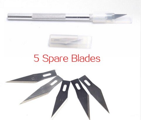 Antislip Metalen Mes Houtsnijwerk Gereedschap 6 Bladescraft Sculptuur Graveren Voor Briefpapier Art Supplies Geen Box Art sets