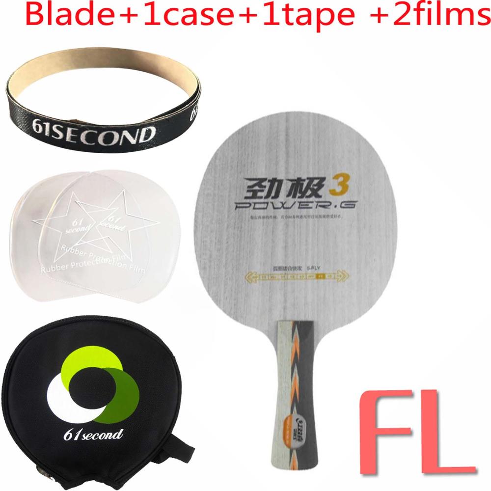 DHS POWER.G3 PG3 PG.3 PG 3 Table Tennis PingPong Blade: FL with Y 1 case