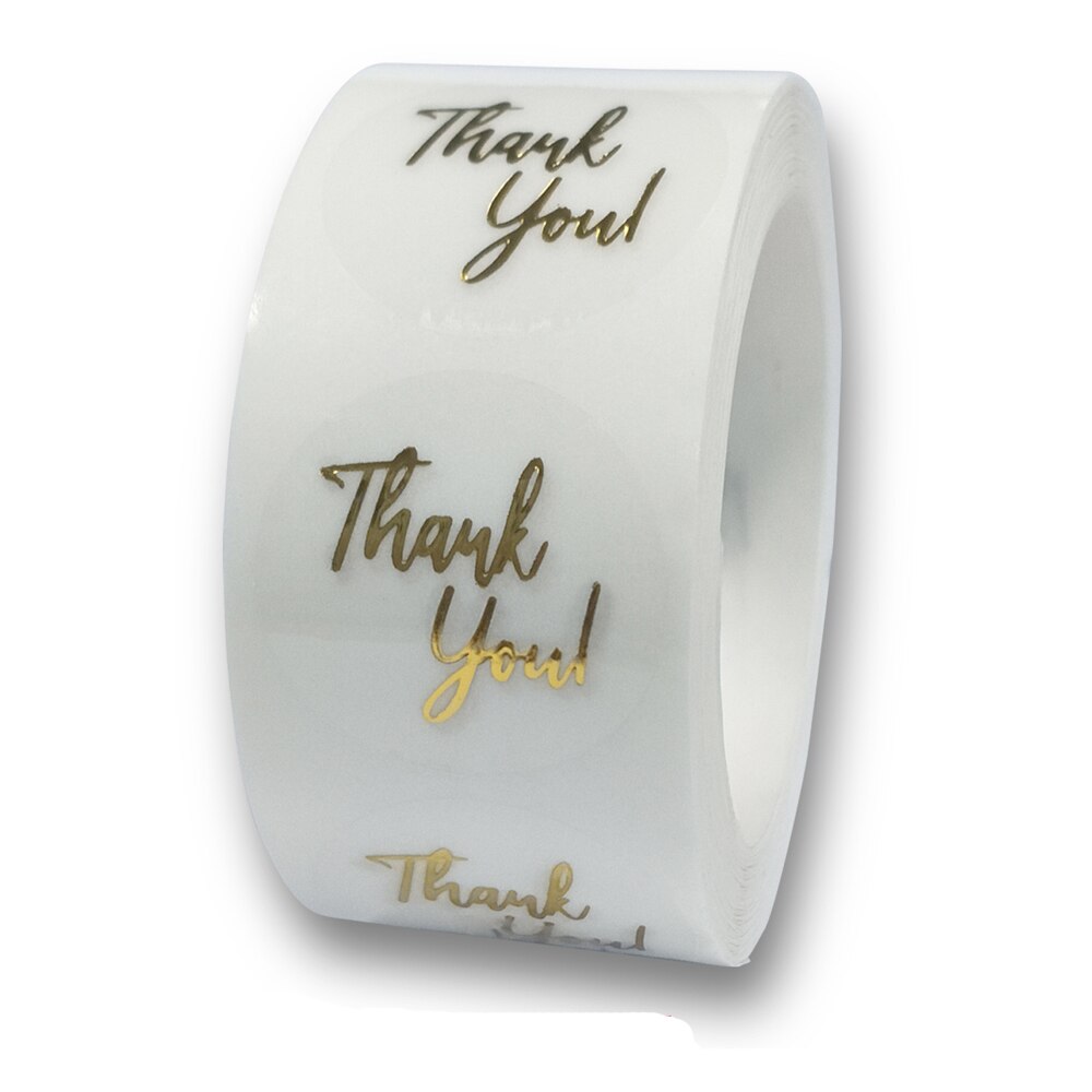 50-500pcs Clear Merry Christmas Stickers Thank You Card Box Package Label Sealing Stickers Wedding Decor Stationery Sticker: QY636-500pcs