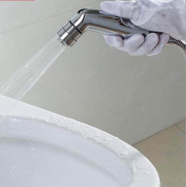 Marca Modern Acabamento Cromado Duplo Modo de Sanita Bidé Spray de Torneira Do Chuveiro Do Banheiro Conjunto com Mangueira & Holder. Limpeza de saúde Bidê